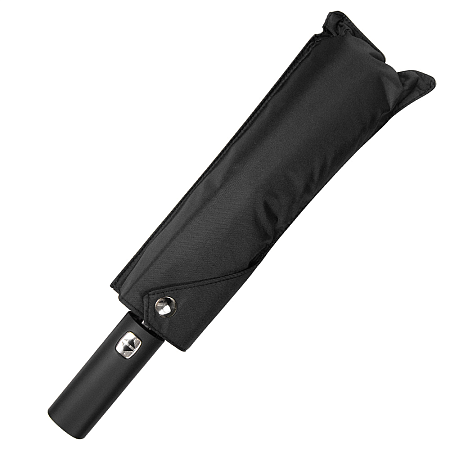 Зонт складной автоматический обратного сложения, Forest Lotus Reverse, диаметр 103 см, радиус 23 дюйма, 10 панелей, без подарочной коробки, черный