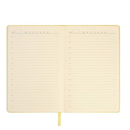 Ежедневник Латте (Latte NEW) недатированный, желтый/желтый
