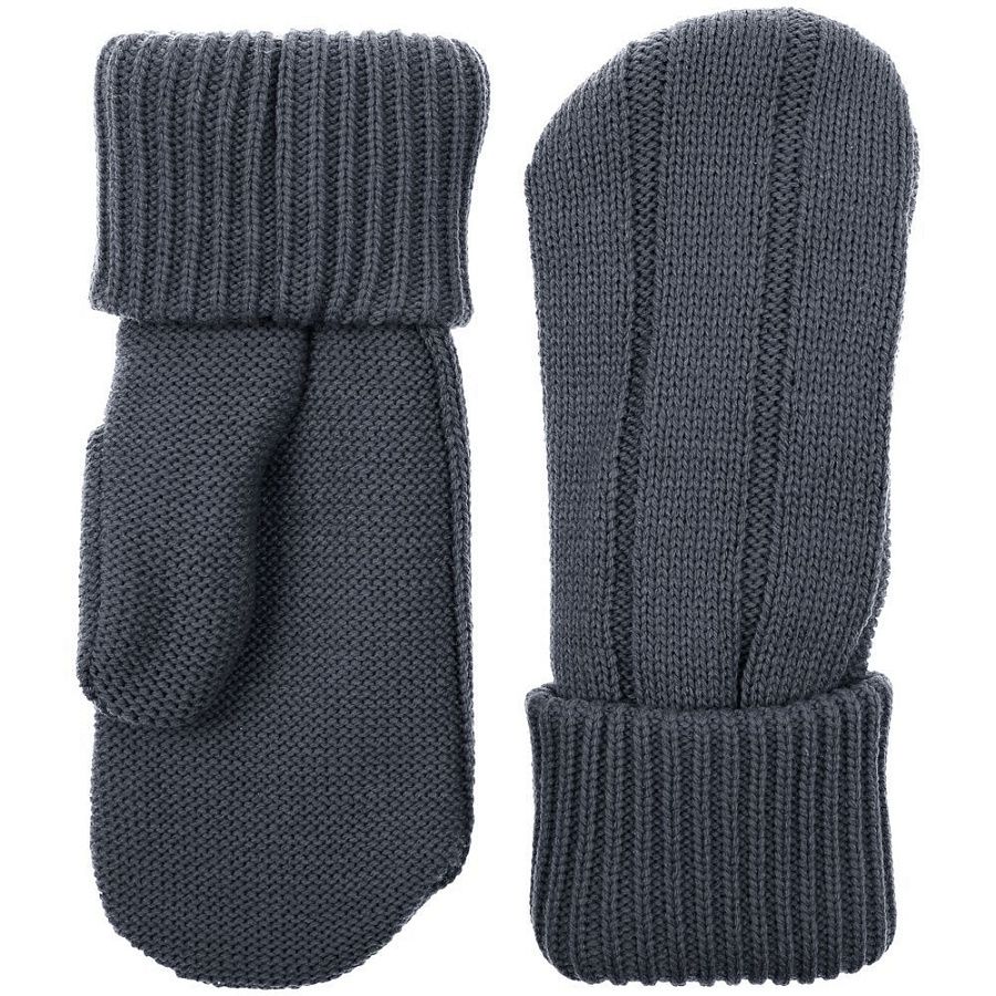 Варежки Knit Beat, темно-серые, размер L/XL
