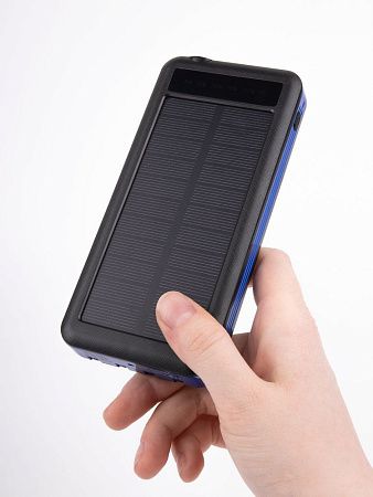 Аккумулятор с беспроводной зарядкой Holiday Maker Wireless, 10000 мАч, синий