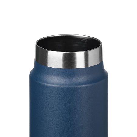 Термобутылка вакуумная герметичная Аллегра (Allegra), синяя