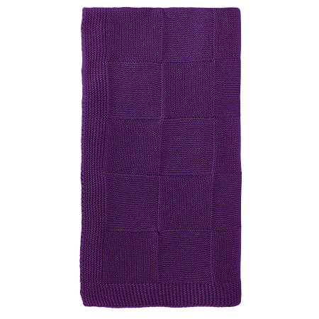 Плед Селла (Cella) вязаный, фиолетовый (без подарочной коробки)