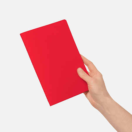 Блокнот Корса слим (Corsa slim), красный