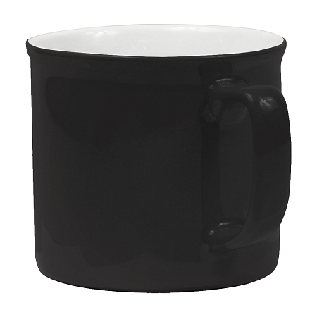 Кружка фарфоровая Casa Grande Sunflower Varnish глянцевая, черная, 430 мл