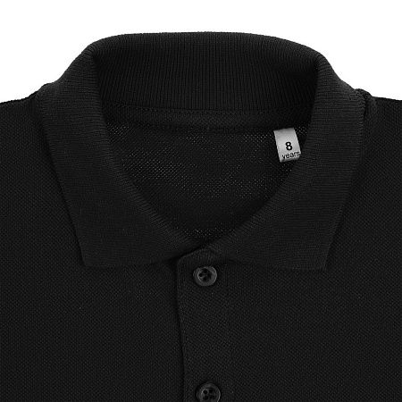 Рубашка поло детская Virma Kids, черная, размер 6 лет (106-116 см)