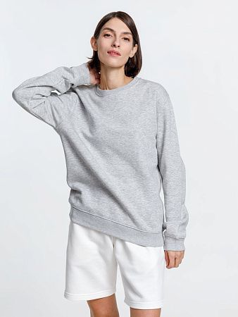 Свитшот унисекс Delta, серый меланж, размер S