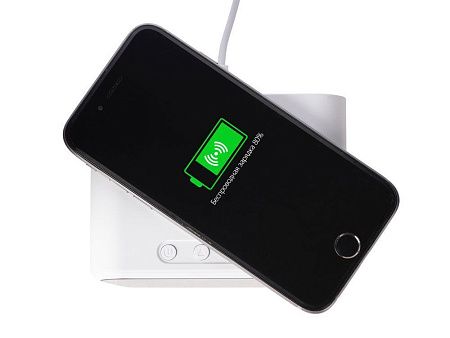 Настольные часы с функцией беспроводной зарядки «Wake», 10 Вт