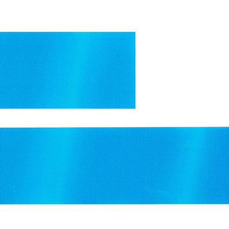 Лента сатиновая Satin 35 М, голубая, 100 см