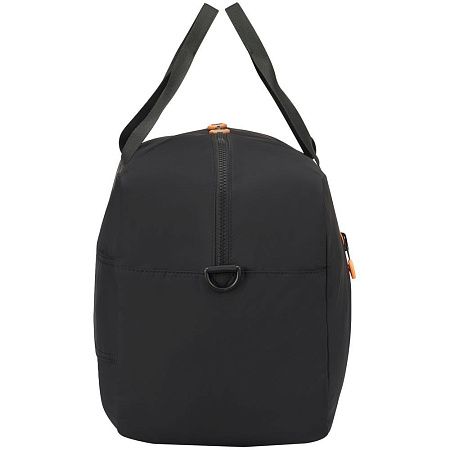 Сумка дорожная Compact Neon, черная с оранжевым