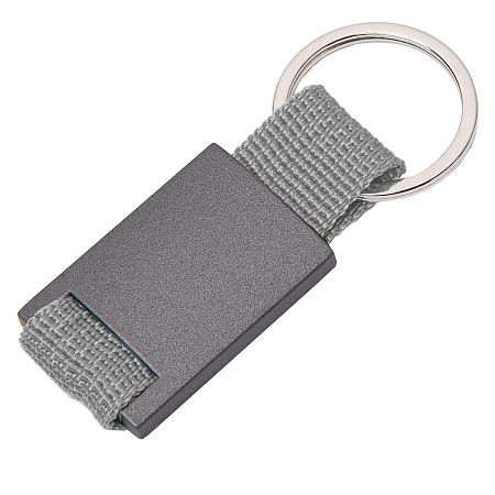 Брелок DARK JET; 2,8 x 6,2 x 0,6 см; серый, металл
