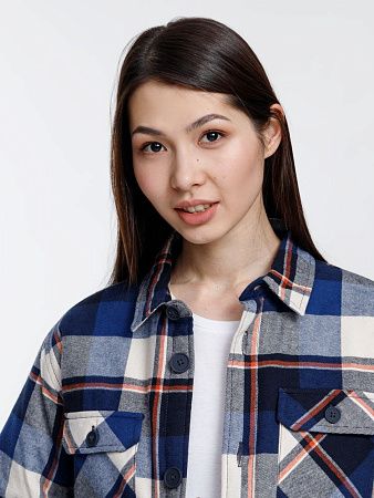 Куртка-рубашка оверсайз унисекс Noah, синяя, размер XL/2XL