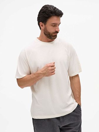 Футболка унисекс оверсайз T2, молочно-белая, размер XL/2XL