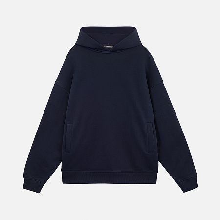 Худи оверсайз унисекс Фьюжн (Fusion), темно-синий, размер XS/S