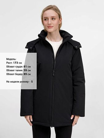 Куртка-парка унисекс Sfera, черная, размер XXL