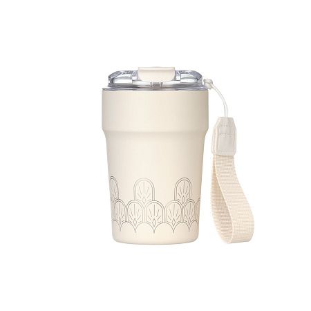 Термокружка вакуумная Монако (Monaco), бежевый