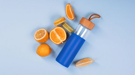 Бутылка для воды "Wellness" в силиконовом чехле