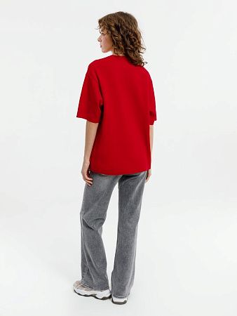 Джемпер с коротким рукавом Siluetti Volumica, красный, размер XS/S