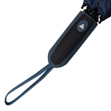 Зонт складной полуавтоматический Forest Rainman, диаметр 117 см, радиус 27 дюймов, 8 панелей, в подарочной коробке, темно-синий