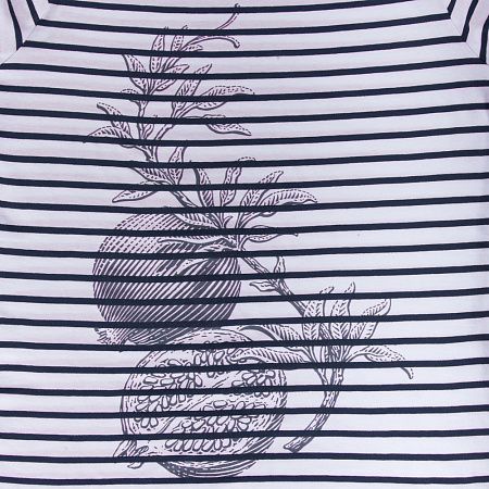 Футболка женская Grand Granat, белая с синим, размер L