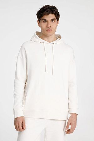 Худи унисекс H2, молочно-белое, размер XS/S