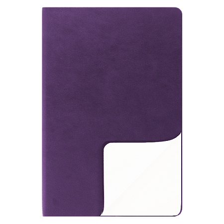 Ежедневник Flexy Ausone A5, фиолетовый, недатированный, в гибкой обложке