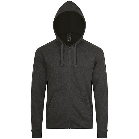 Толстовка унисекс Stone, черный меланж, размер XS