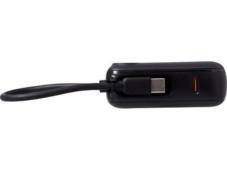 Внешний аккумулятор со встроенным кабелем «Liri», QC/PD, 10000 мАч