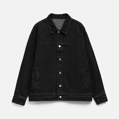 Куртка джинсовая O1, черная, размер XL/2XL