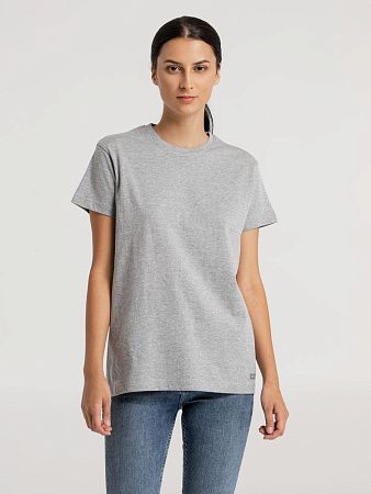 Футболка унисекс Firm Wear, черный меланж, размер S