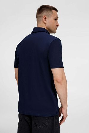 Рубашка поло унисекс Senti, темно-синяя, размер XL