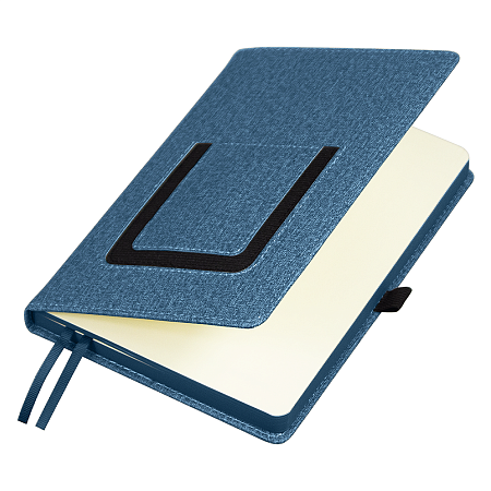 Ежедневник  Smart Wallet Cambric  A5, синий, недатированный, в твердой обложке с поролоном