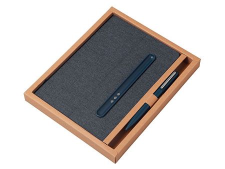 Блокнот А5 «NotaBene» с металлической шариковой ручкой и подставкой для телефона