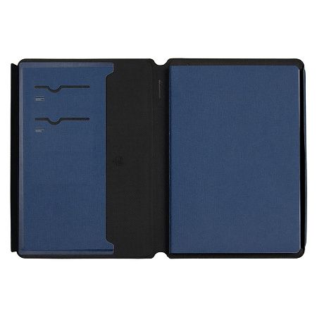 Блокнот в суперобложке Country Uma Linen A5+, недатированный, в твердой обложке, темно-синий