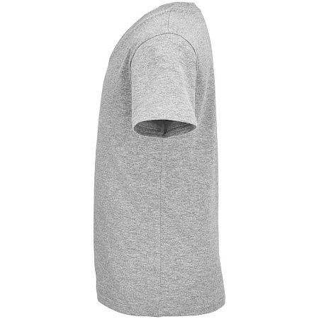 Футболка детская Pioneer Kids, серый меланж, размер 8 лет (118-128 см)