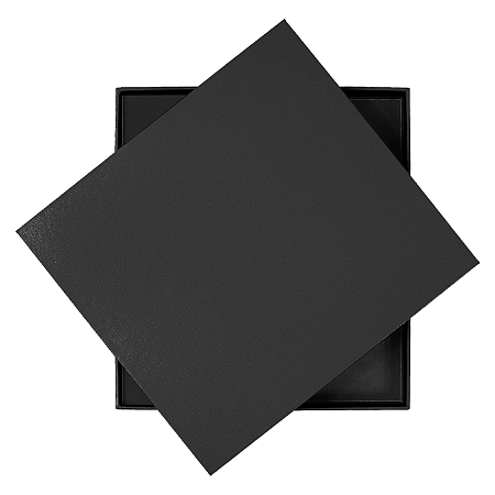 Коробка подарочная, размер  203*220*30 мм,  Solution Gift Linen  для ежедневника и ручки, антрацит (темное серебро)