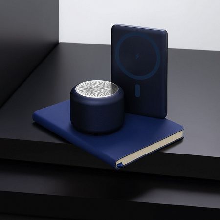 Беспроводная колонка Пэшн (Passion) 80dB 600 mAh (Bluetooth 5.0), синяя