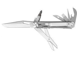 Нож-мультитул Rocktol 12 в 1 с титановыми ручками, цвет: серый