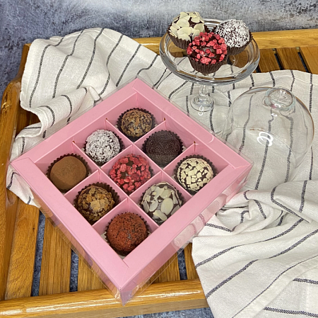 Ассорти из 9 трюфелей ручной работы, бельгийский шоколад