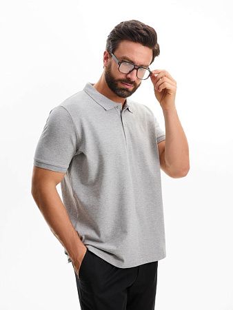 Рубашка поло мужская Phoenix Men, серый меланж, размер XXL