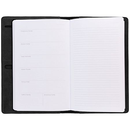 Еженедельник-портфолио Remini, недатированный, черный