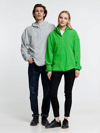 Анорак флисовый унисекс Fliska, зеленое яблоко, размер M/L