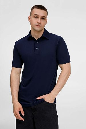 Рубашка поло унисекс Senti, темно-синяя, размер XL