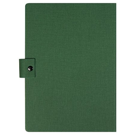 Блокнот А5 Tasmania,  в твердой обложке со стикерами в линейку, зеленый