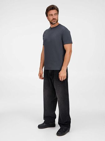 Футболка унисекс T-Bolka 180, темно-серая, размер XXL