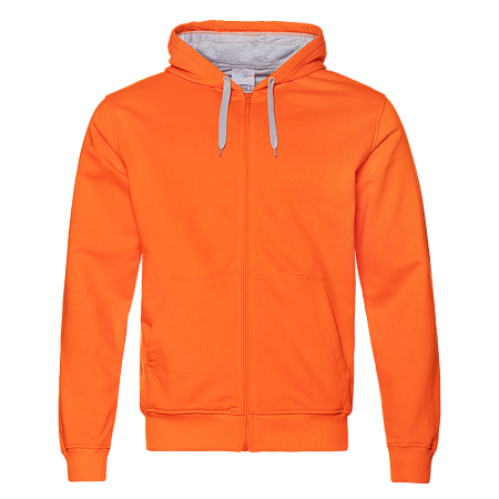 Толстовка мужская STAN с капюшоном на молнии футер с начёсом 280, 17, Оранжевый,  (28/1)  (50/L)