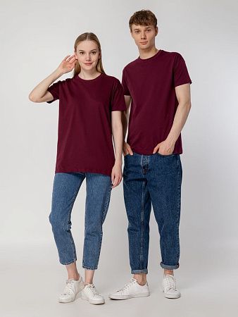 Футболка унисекс Regent 150, бордовая, размер XXL