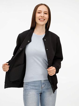 Бомбер унисекс AtmosWear, черный, размер S