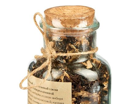 Чай черный с соком имбиря и клюквой, мини