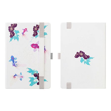 Ежедневник Гэлакси (Galaxy) недатированный, жесткая обложка, срез голограф. фольга, белый