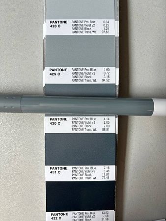 Ручка шариковая Alana Color, пластиковая, серая